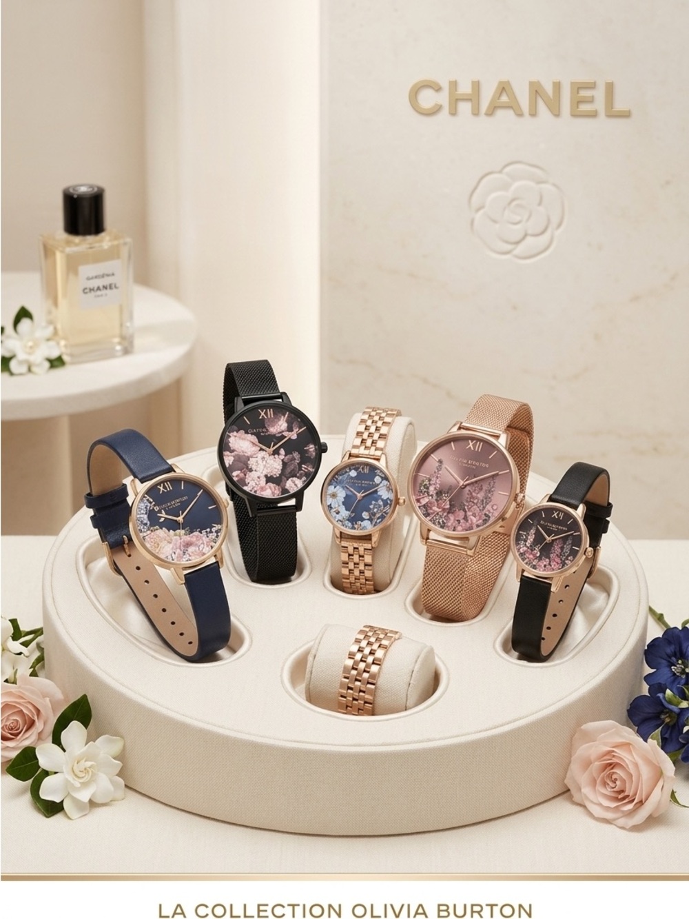Olivia Burton London Hydrangeas Black Watch